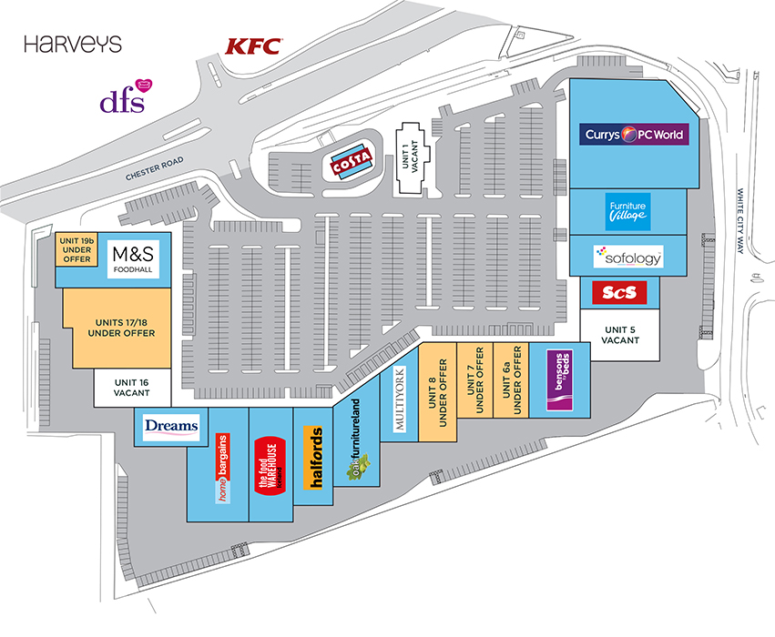 Currys, PC World and Carphone Warehouse White City Retail Park